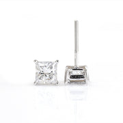Classic Princess Cut Lab Diamond Four Prongs Ear Studs - LGG Jewelry